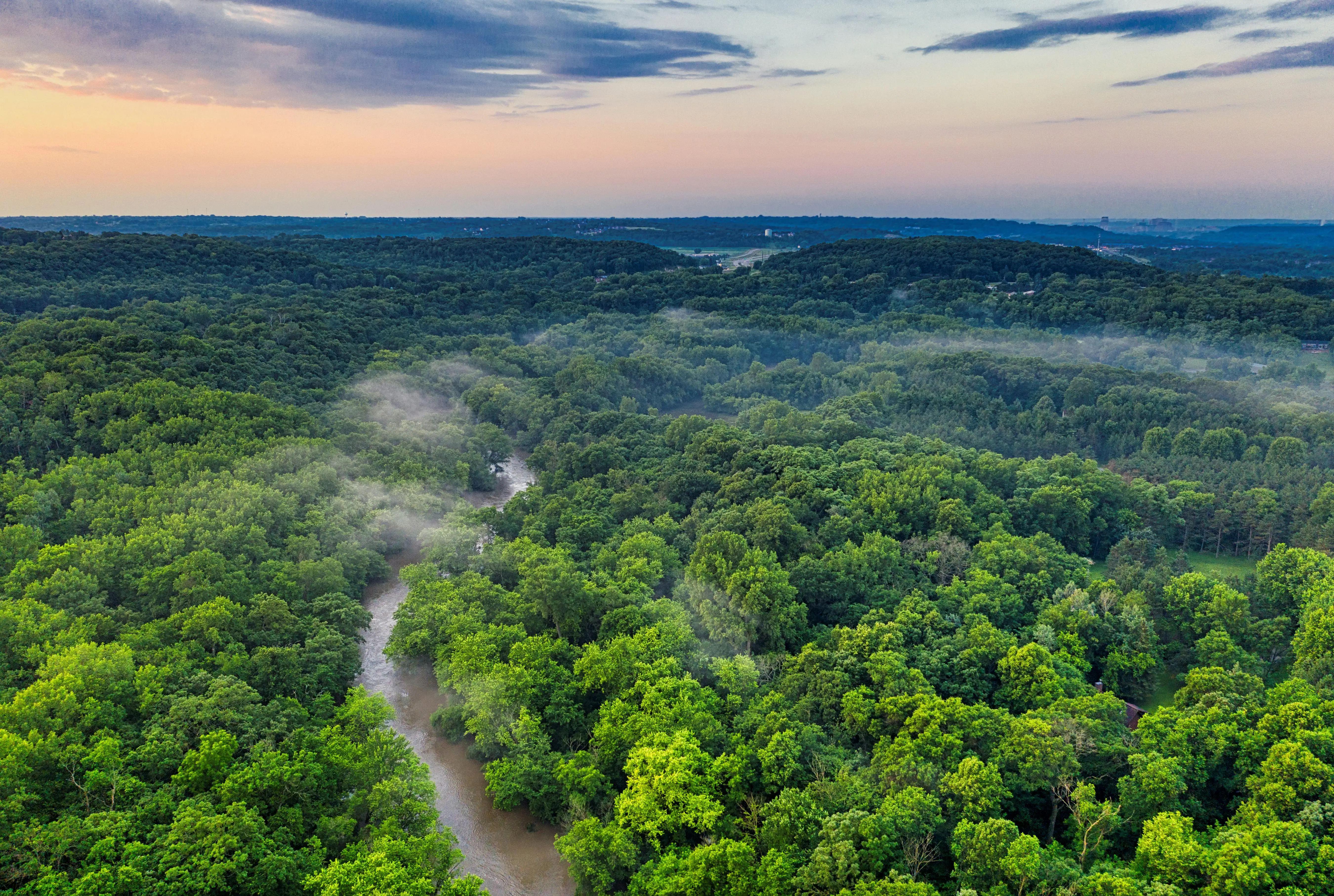 sweeping view of the amazon forest and river